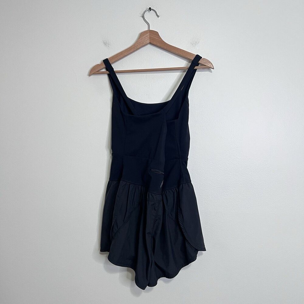 Free People  FP Movement Righteous Runsie Black Romper NWOT Sz Large Pickleball - Picture 6 of 9
